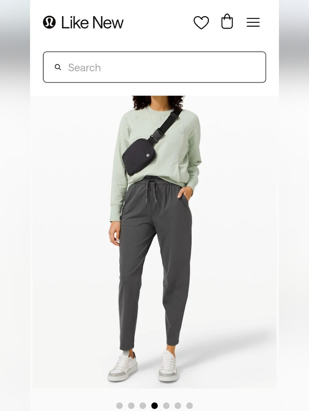lululemon athletica Charcoal Gray Drawstring Joggers
